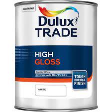 Dulux Trade High Gloss Paint White 1l