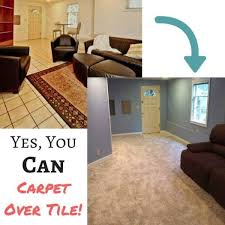 Yes You Can Carpet Over Tile Floor