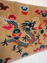 vine chinese dragons rug at