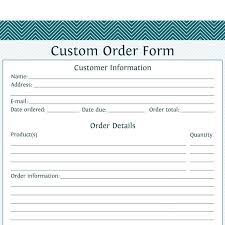 Custom Order Forms Template Magdalene Project Org