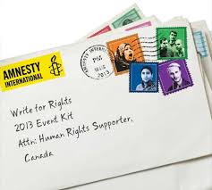 The attn line should always appear at the very top of your delivery address, just before the name of the person you're sending it to. Millions Of Letters Mailed In Write For Rights Campaign Canadian Stamp News
