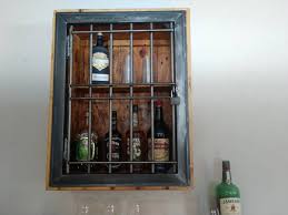 Custom Wall Mount Liquor Cabinet