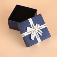 10 pcs bowknot jewelry gift box square