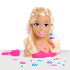 barbie small styling head blonde