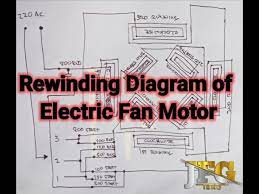 rewinding diagram electric fan motor