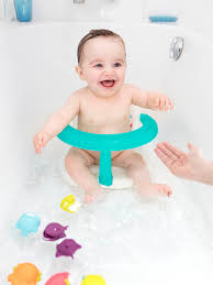 Nip baby bathtub giraffe grey babyartikel de. Badabulle Baby Badewannen Sitz Waschbar Badabulle In Weiss Blau