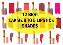 best lakme 9 to 5 lipstick shades