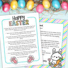 free printable easter bunny letter 4
