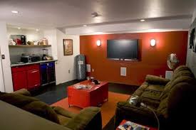 A Man Cave With An Accent Wall Man