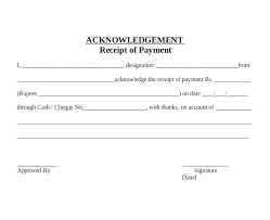 Acknowledgement Of Letter Received Template Cash Large