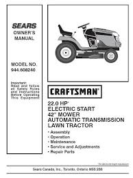 craftsman tractor parts manual 944 608240