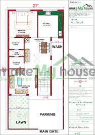27x58 House Plan 27 By 58 Front