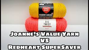 Yarn Review Big Twist Value Yarn Vs Redheart Supersaver Bagoday Crochet