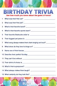 Feb 18, 2021 · these trivia questions work magic in keeping the good vibes going while initiating engaging conversations at the pub. Have Fun And Celebrate With 50th Birthday Party Games