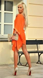 pretty today orange dress pretty