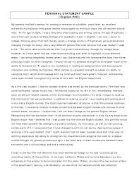 Personal Statement Essay Example Personal Statement Examples