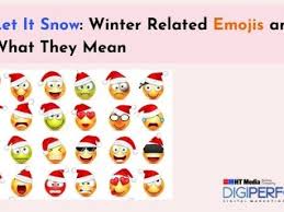 let it snow winter emojis and
