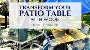 Make A Wood Patio Table Top For Your