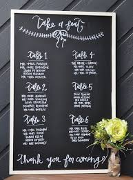 Chalkboard Wedding Seating Chart 23x35 Chalkboard