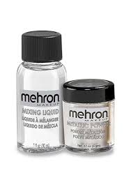 mehron silver metallic powder makeup