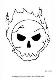 Set of skull icons vector. Skull And Flames Coloring Pages Free Halloween Coloring Pages Kidadl