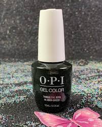 Opi Gelcolor Things Ive Seen In Aber Green Gcu15 Scotland Collection Fall 2019