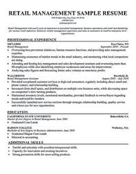 Retail manager resume is made for those professional employments who are  seeking for a job position