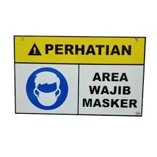 Download icons in all formats or edit them for your designs. Jual Gm Label Perhatian Area Wajib Masker