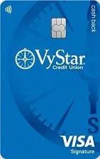 vystar visa signature cash back card