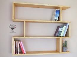 S96 Modern Bookshelf Made Of Solid Pine
