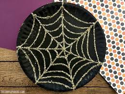 paper plate spider web craft that