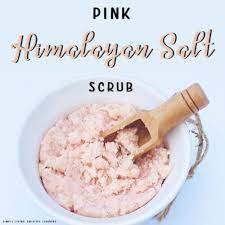 pink himan salt scrub simple