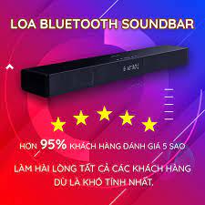 Loa Thanh Soundbar Bluetooth Công Suất 20w, Hỗ Trợ Kết Nối TV, Màn Hình Led  Hiển Thị Giờ, SUPER BASS Âm Thanh Vòm 3D - Loa Vi Tính Nhãn hiệu No brand