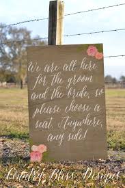 Please Choose A Seat Not A Side Sign Wedding Ideas
