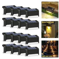 Solar Deck Lights Outdoor Step Lamp For