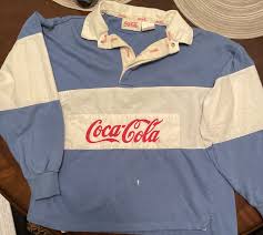 vine coca cola rugby shirt size