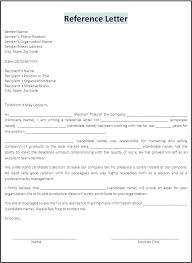 Letter Of Employment Recommendation Reference Letters For Jobs