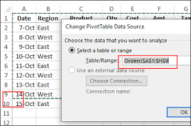 find and fix pivot table source data