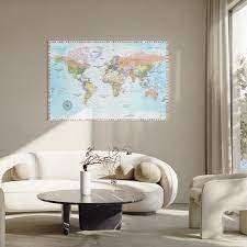 Canvas Wall Art Maps The World Of