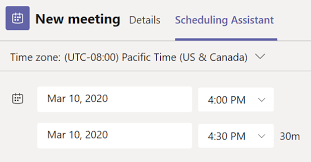 schedule a meeting in microsoft teams