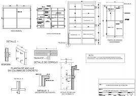 Gate Construction Drawing In Dwg File