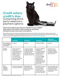 Chart Comparing Third Party Veterinary Payment Options