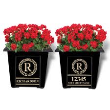 the monogrammed personalized planters