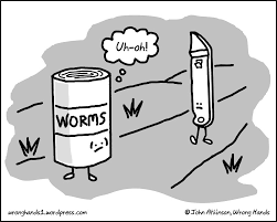 Image result for smiley can of worms animated