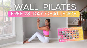 28 day wall pilates challenge for