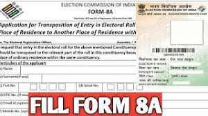 how to fill form 8a of voter id card