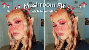 mushroom elf makeup tutorial easy to