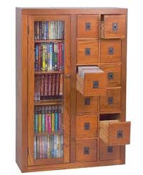 Multimedia Storage Cabinet With Glass