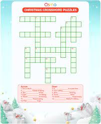 christmas crossword puzzles