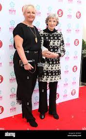 Sue Cleaver and her Mother arriving at the Tesco Mum Of The Year Awards  2014, at The Savoy, London. 23 02 2014 Stock Photo 